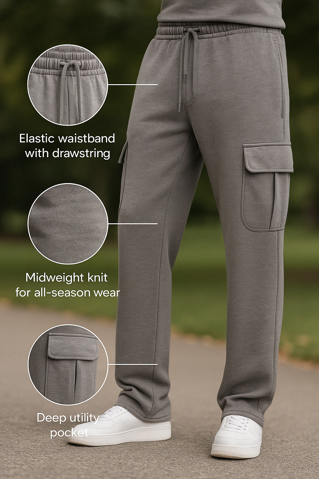 Velavora|Men’s Fit Cargo Joggers