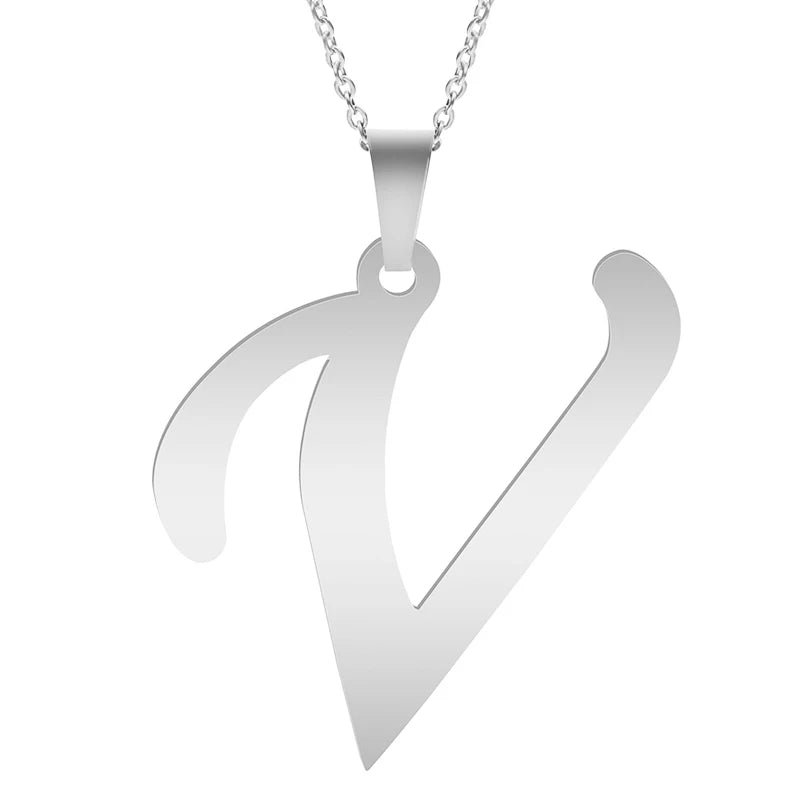 Velavora™ Minimalistische Initialenketting – A–Z Roestvrij Staal