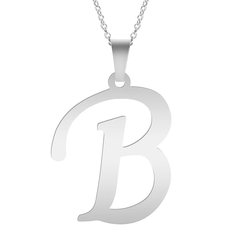 Velavora™ Minimalistische Initialenketting – A–Z Roestvrij Staal