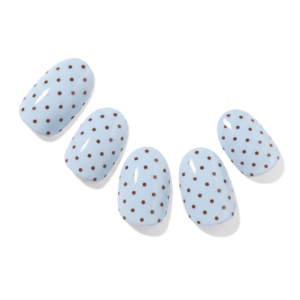 Baby Blue Polka