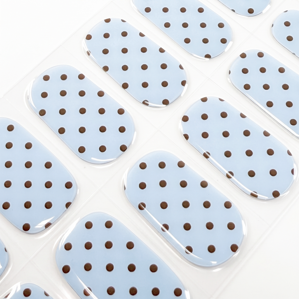 Baby Blue Polka