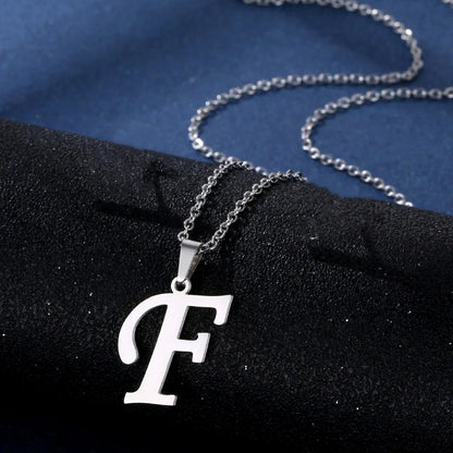 Velavora™ Minimalistische Initialenketting – A–Z Roestvrij Staal
