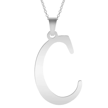 Velavora™ Minimalistische Initialenketting – A–Z Roestvrij Staal