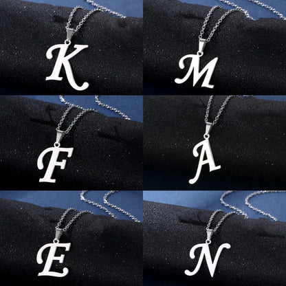 Velavora™ Minimalistische Initialenketting – A–Z Roestvrij Staal
