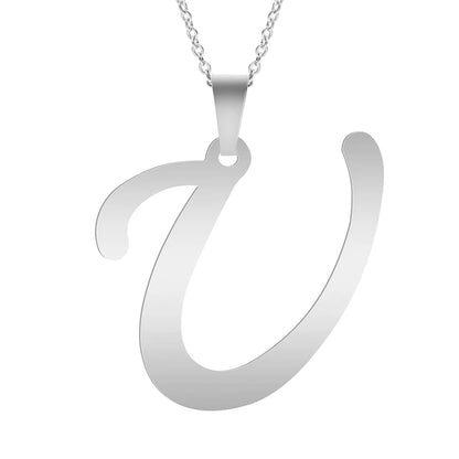 Velavora™ Minimalistische Initialenketting – A–Z Roestvrij Staal