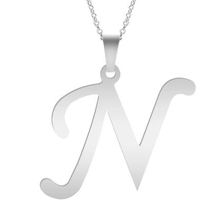 Velavora™ Minimalistische Initialenketting – A–Z Roestvrij Staal